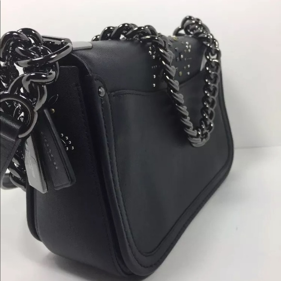 Coach 55631  Bandana Rivets Swagger Shoulder - Picture 7 of 15